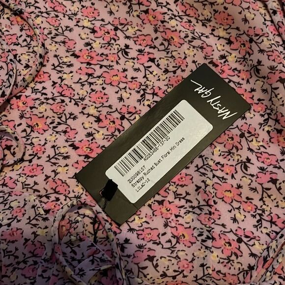 Nasty Gal Ruched Tie Strap Floral Mini Dress - Picture 10 of 12